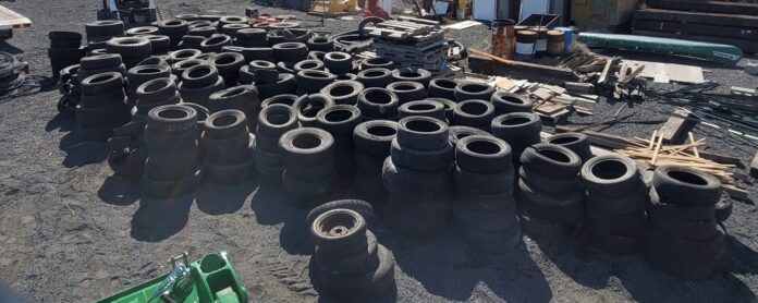 500 Tyres Removed from Colombia Basin