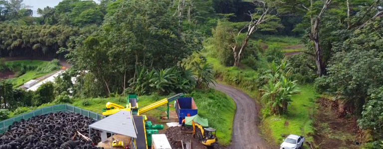 CM Shredders Announced the Commissioning of a High-Capacity Tyre-Derived Aggregate System in Tahiti